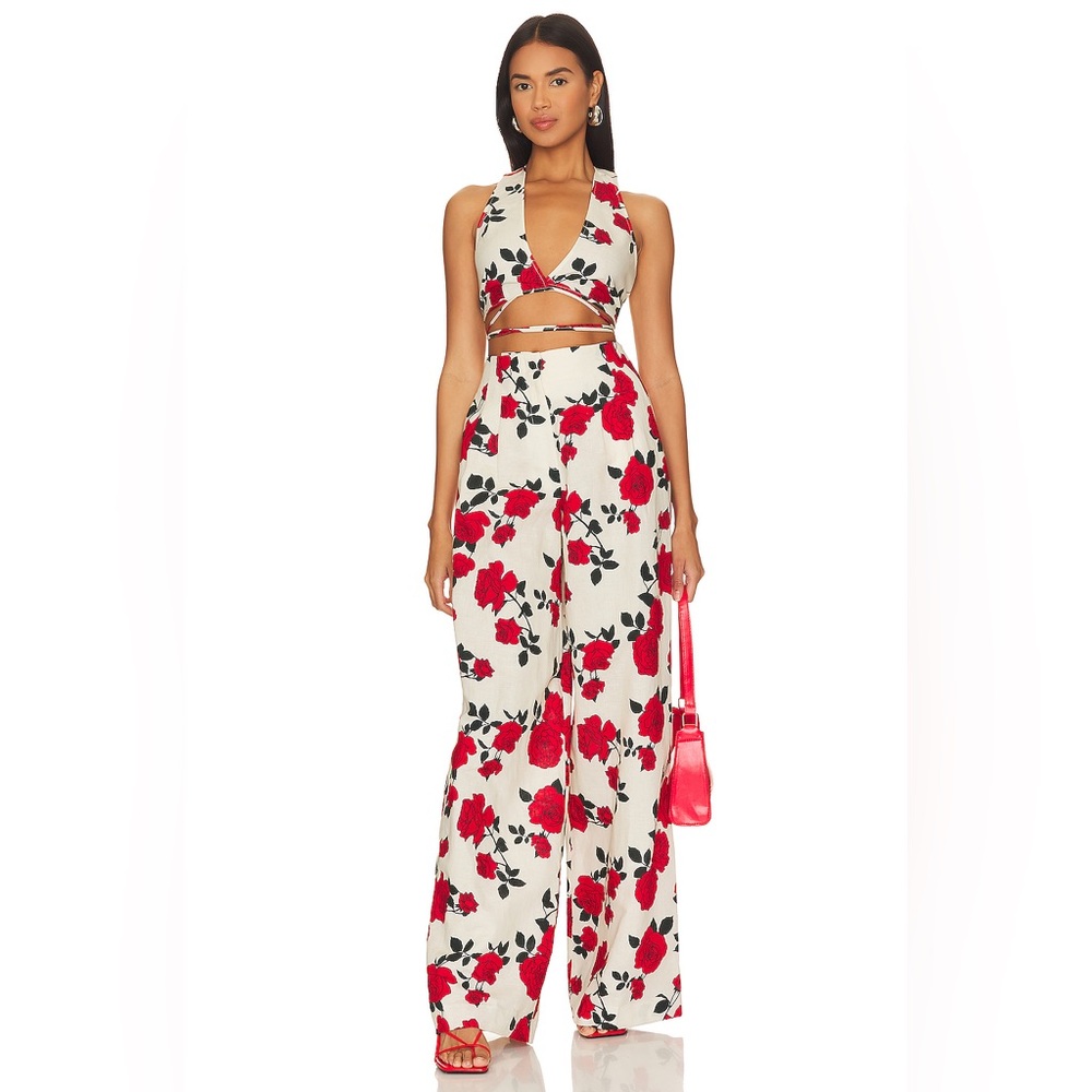 NWT Mirae Paris Tara Set - Red Roses